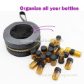 PU leather round essential oils purse for 19 vial x 2/3ml bottles